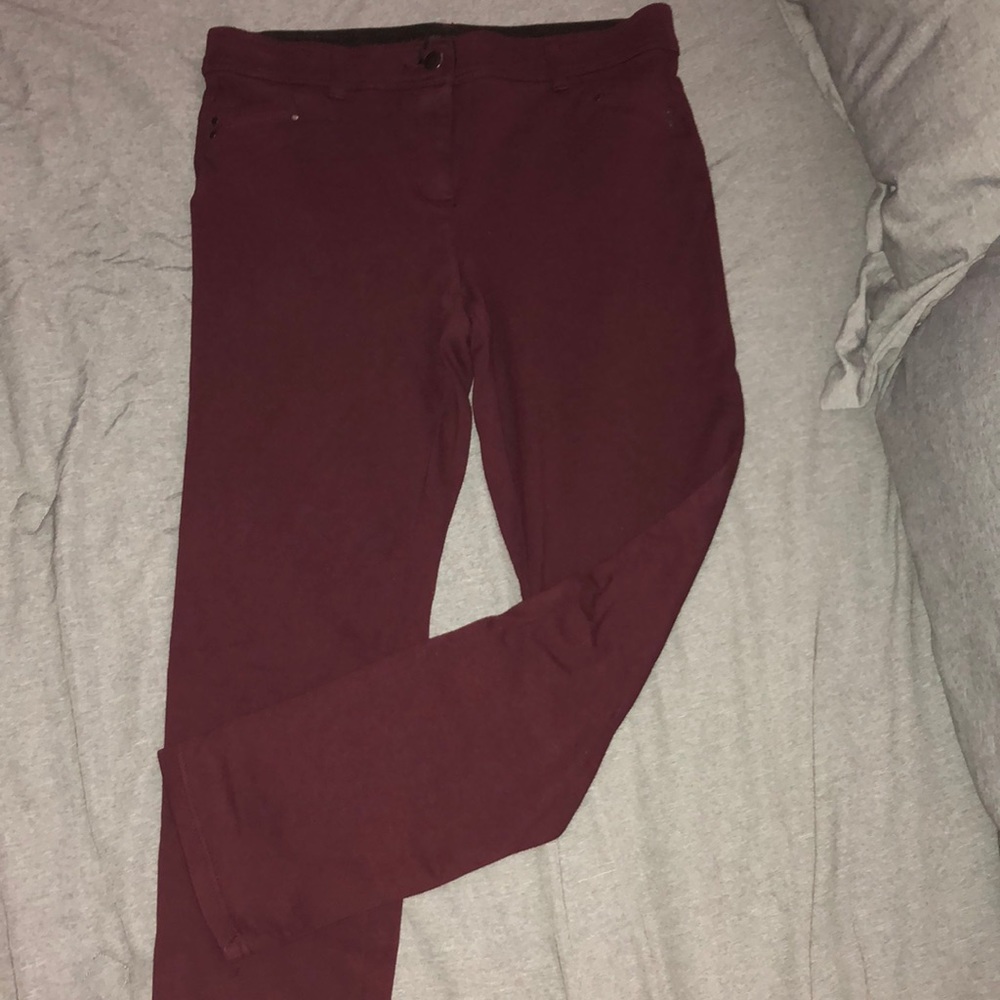 Burgundy Legging Boot Cut dress pants